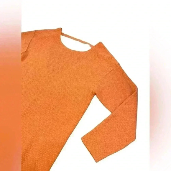 Free People Hourglass Cashmere Sweater Dress Tunic  Open Back Salmon Size Small - Picture 6 of 16